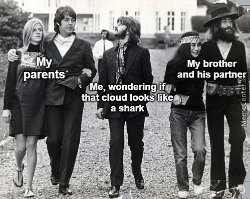 Ilji
Parents•
Wdnderingjf'
That Cloud Looks Like
A Shark
My Brother
And His Partner
