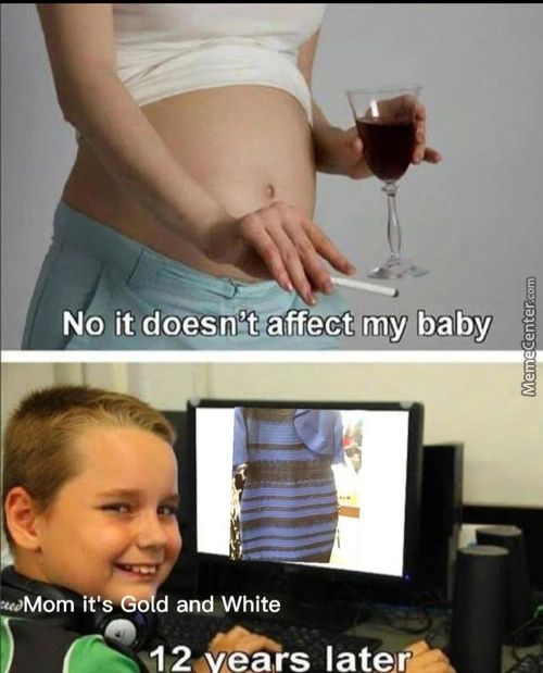 No It Doesnit.affectæmy Baby
QOMom It's
D And White
42avears Late
