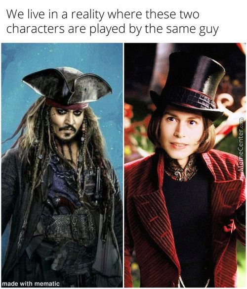We Live In A Reality Where These Two
Characters Are Played By The Same Guy
Made With Mematic
