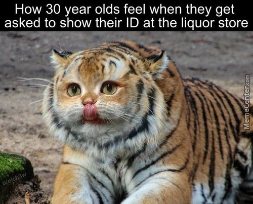 How 30 Year Olds Feel When They Get
Asked To Show Their ID At The Liquor Store
