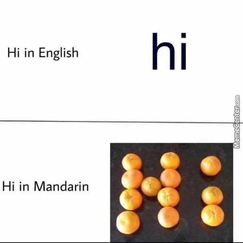 Hi In English
Hi In Mandarin
