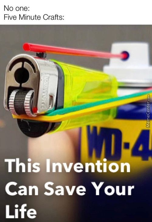 No One:
Five Minute Crafts:
ThlS Invent10n
Can Save Your
Life
