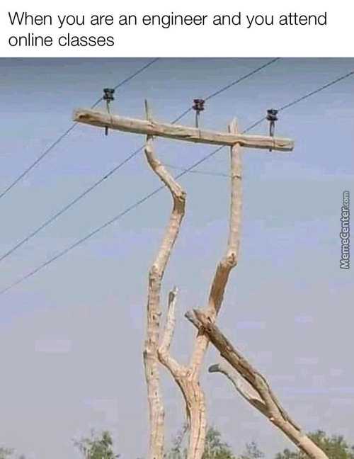 When You Are An Engineer And You Attend
Online Classes
