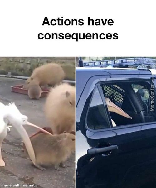 Actions Have
Consequences
Made With
A Tic
