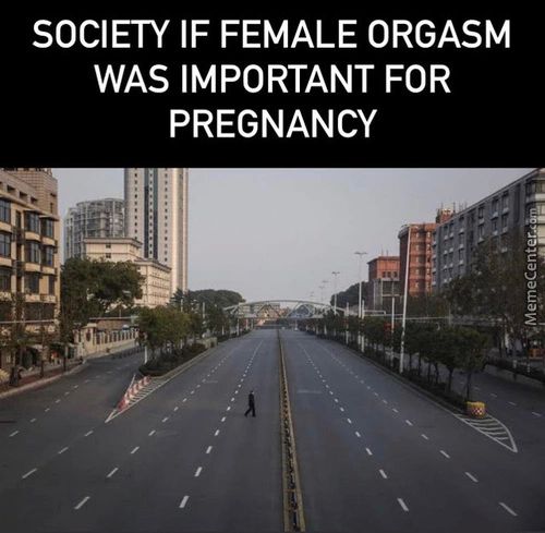 SOCIETY IF FEMALE ORGASM
WAS IMPORTANT FOR
PREGNANCY
