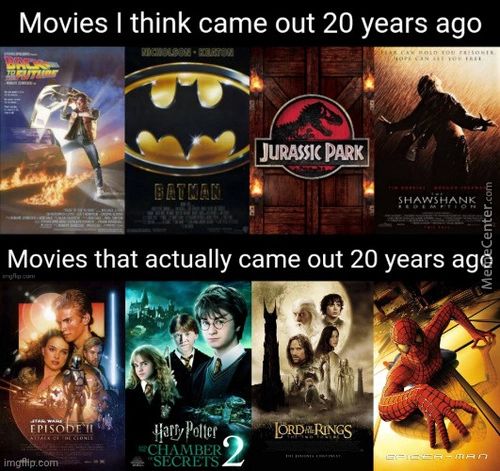 Movies I Think Came Out 20 Years Ago
Movies That Actually Came Out 20 Years Agé
