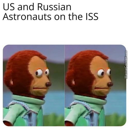 US And Russian
Astronauts On The ISS
