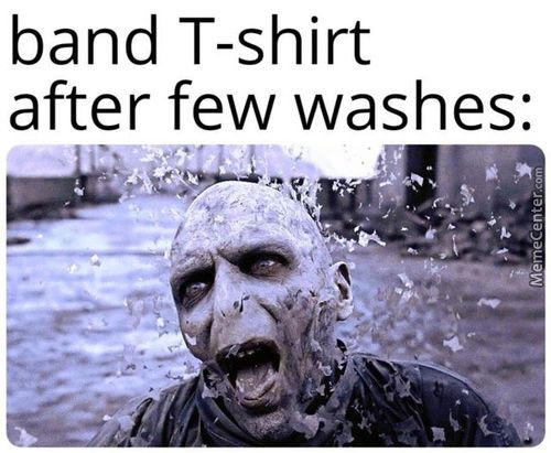 Band T-shirt
After Few Washes:
