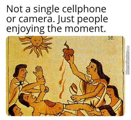 Not A Single Cellphone
Or Camera. Just People
Enjoying The Moment.
