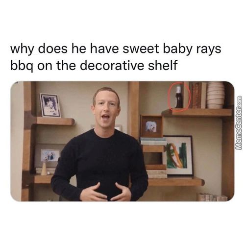 Why Does He Have Sweet Baby Rays
Bbq On The Decorative Shelf
