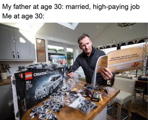 My Father At Age 30: Married, High-paying Job
Me At Age 30:
