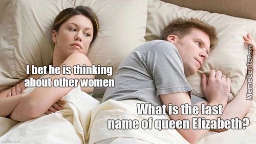 I Bet He Is Thinking
About Other Women
