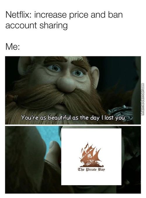 Netflix: Increase Price And Ban
Account Sharing
You're As Beaåtiful As The Day I Lost G,
Orate Giap
