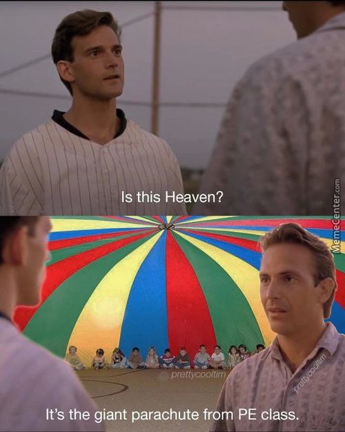 Is This Heaven?
Prettycocltjm
It's The Giant Parachute From PE Class.
