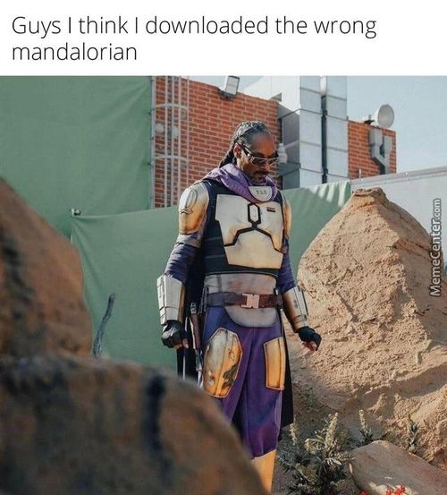 Guys I Think I Downloaded The Wrong
Mandalorian
