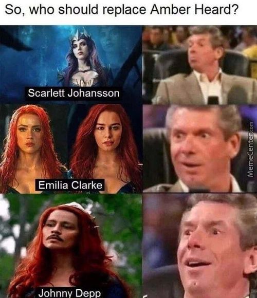 So, Who Should Replace Amber Heard?
Scarlett Johansson
Emilia Clarke
Johnny Depp
