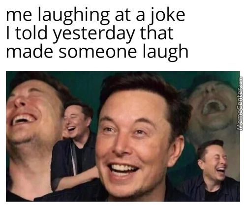 Me Laughing At A Joke
I Told Yesterday That
Made Someone Laugh
