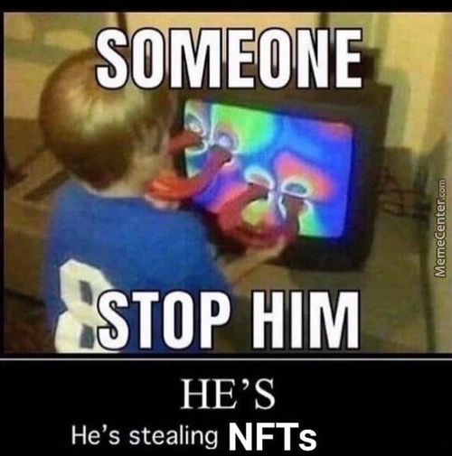 BTOP HIM
HE'S
NFTs
He's Stealing
