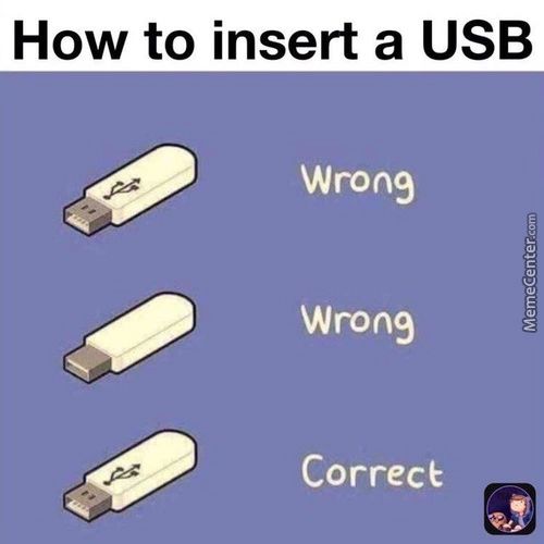 How To Insert A USB
Wrong
Wrong
Correce
