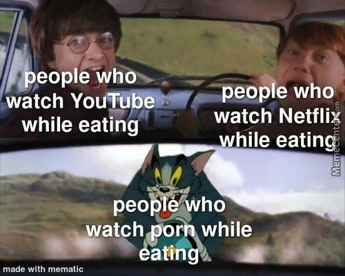 Eople Wh
Watch You-ropee•.ZPeop E Who
Watch Netflix
While Eating
While Eatine
Peob Erwho
Watch'or While
Made With Mematic
