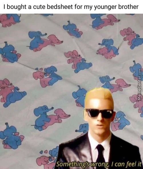 I Bought A Cute Bedsheet For My Younger Brother
Something's Wrong, I Can Feel It

