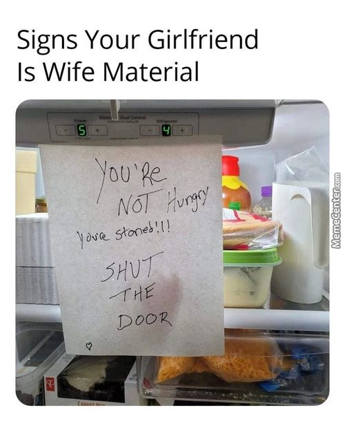 Signs Your Girlfriend
Is Wife Material
DOOR

