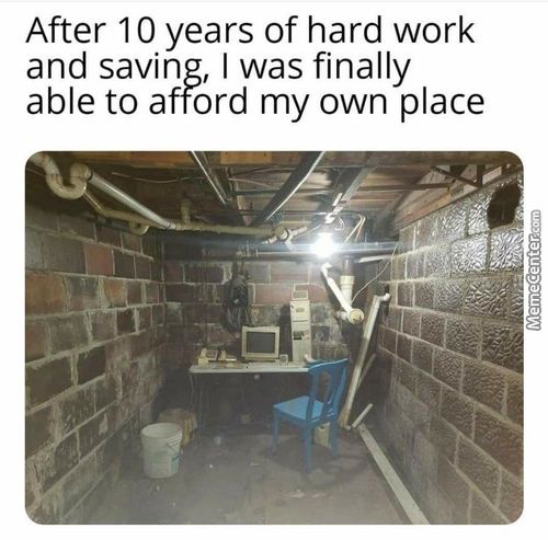 After 1 0 Years Of Hard Work
And Saving, I Was Finally
Able To Afford My Own Place
