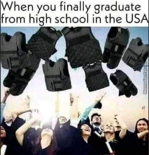 Hen You Finally Graduate
From High School In The US
