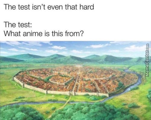 The Test Isn't Even That Hard
The Test:
What Anime Is This From?
