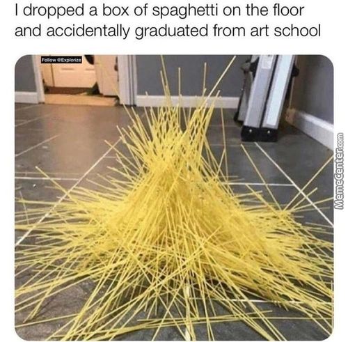 I Dropped A Box Of Spaghetti On The Floor
And Accidentally Graduated From Art School
