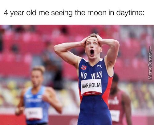 4 Year Old Me Seeing The Moon In Daytime:
