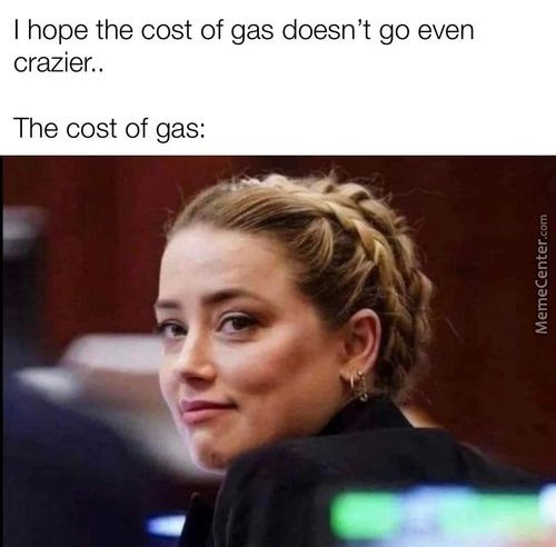 I Hope The Cost Of Gas Doesn't Go Even
Crazier..
The Cost Of Gas:
