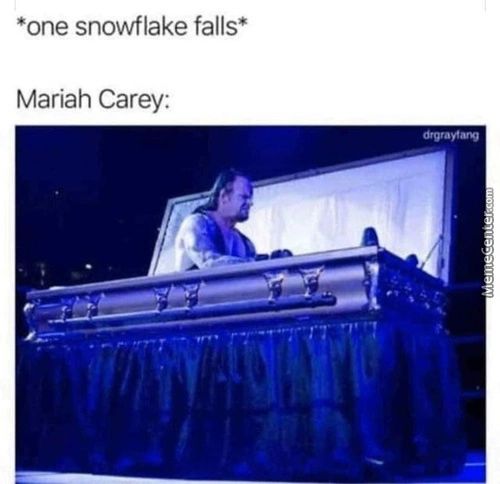*one Snowflake Falls*
Mariah Carey:
