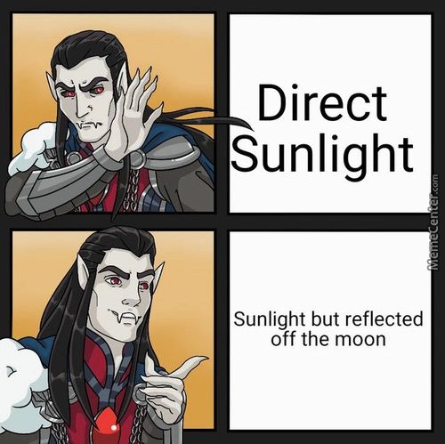 Direct
Sunlight
Sunlight But Reflected
Off The Moon
