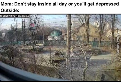 Mom: Don't Stay Inside All Day Or You'll Get Depressed
Outside:
