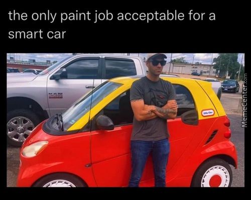 The Only Paint Job Acceptable For A
Smart Car
