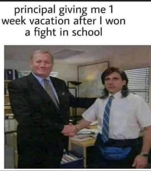 Principal Giving Me 1
Week Vacation After I Won
A Fight In School
