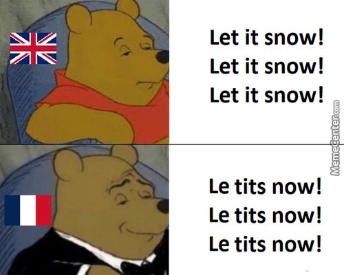 Let It Snow!
Let It Snow!
Let It Snow!
Le Tits Now!
Le Tits Now!
Le Tits Now!
