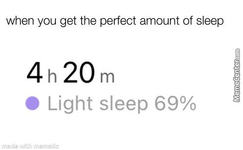 When You Get The Perfect Amount Of Sleep
41120m
Light Sleep 69%

