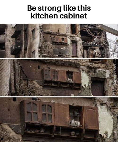 Be Strong Like This
Kitchen Cabinet
