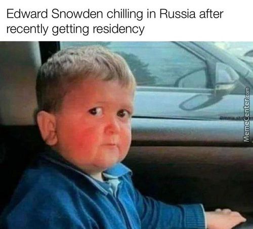 Edward Snowden Chilling In Russia After
Recently Getting Residency
