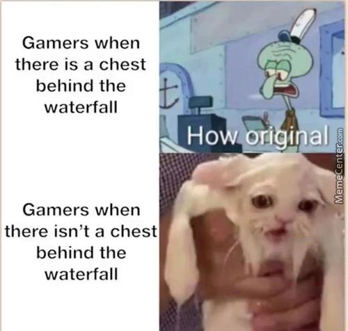 Gamers When
There Is A Chest
Behind The
Waterfall
Gamers When
There Isn't A Chest
Behind The
Waterfall
Ho éri A
