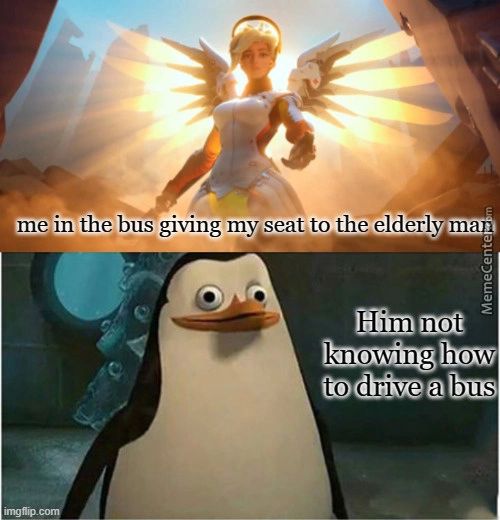Me.in The Bus Giving My Seat To The Elderly Man
Him Not
Knowing How
