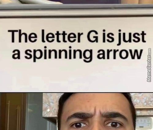 The Letter G Is Just
A Spinning Arrow
