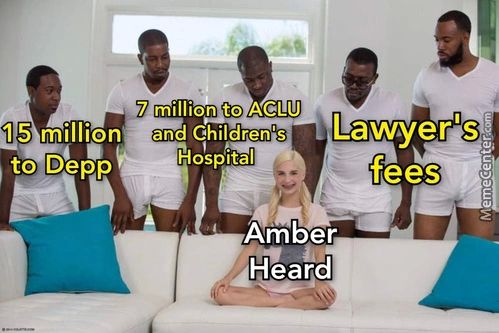7 Million To ACLU
15 Million And Children's
Hospital
To Depp
Amber
Fees
