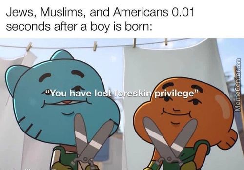 Jews, Muslims, And Americans 0.01
Seconds After A Boy Is Born:
'You Have 10
ESki
Rivilege'%
