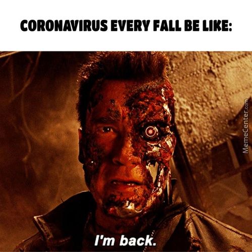 CORONAVIRUS EVERV FALL BE LIKE:
I'm Back.

